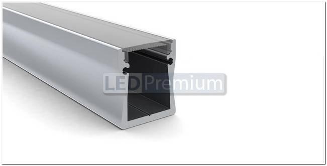 картинка Светодиодный профиль (LED), Профиль с экраном ALU-Wide-H28-2000 Anod+frost [23.2x27,7mm]