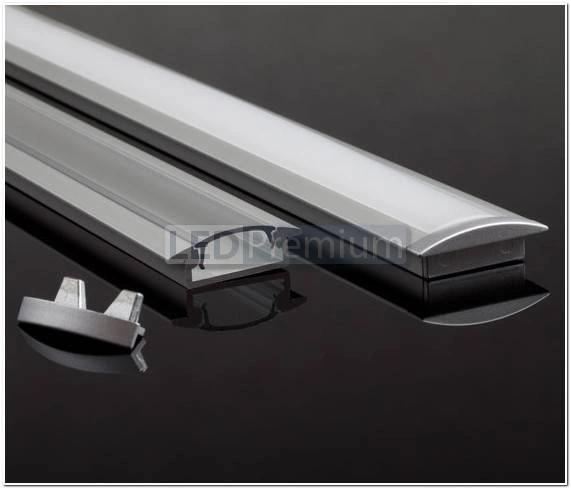 картинка Светодиодный профиль (LED), Профиль с экраном ALU-Wide-F-H8-2000 Anod+frost [29.6x8.47mm]