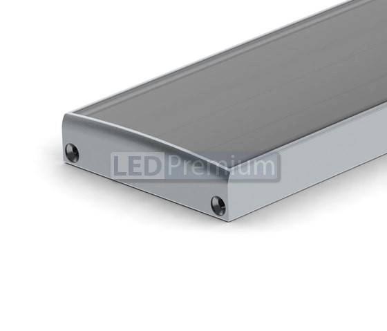 картинка Светодиодный профиль (LED), Профиль с экраном ALU-Super-H10-2000 Anod+frost [44.8x11mm]