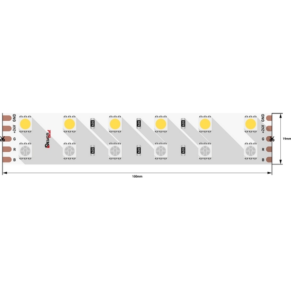 картинка Светодиодная панель LUX DSG5120-24-RGB+W-33