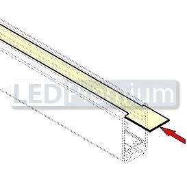 картинка Светодиодный профиль (LED), Алюминиевый профиль TOP-Shelf9-2000-Anod [16.4x27mm]
