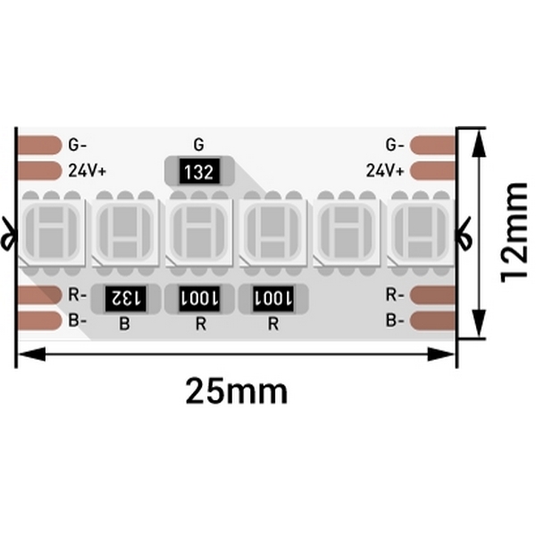 картинка Светодиодная панель LUX DSG8A240-24-RGB-33