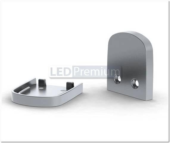 картинка Светодиодный профиль (LED), Профиль с экраном ALU-SQR-2000 Anod+frost [20x24.6mm]