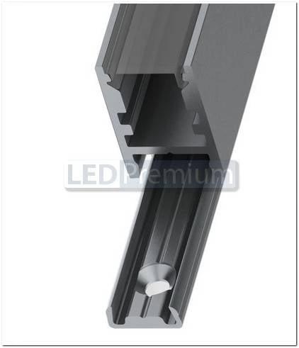 картинка Светодиодный профиль (LED), Профиль с экраном ALU-Swiss-2000 Anod+frost [9.6x15mm]