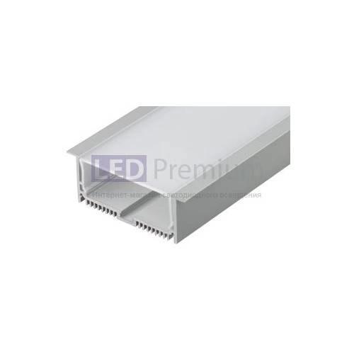 картинка Светодиодный профиль (LED), Профиль с экраном SL-Linia88-F-2500 Anod+opal