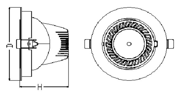 картинка Встраиваемый светильник 7-114