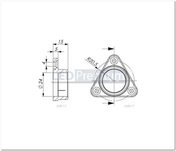 картинка Светодиодный профиль (LED), Держатель в шкаф для ALU-Round
