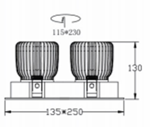 картинка Встраиваемый светильник 7-203-60