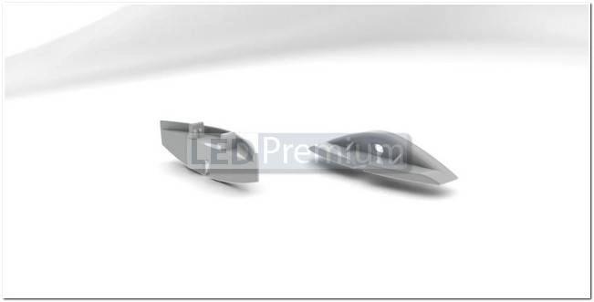 картинка Светодиодный профиль (LED), Заглушка ARH-Flat, с отверстием