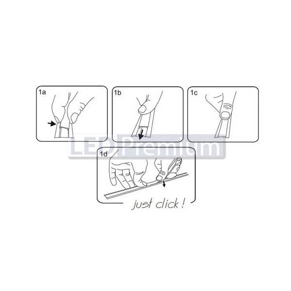 картинка Светодиодный профиль (LED), Экран с линзой Satin-10-90 для PDS, MIC