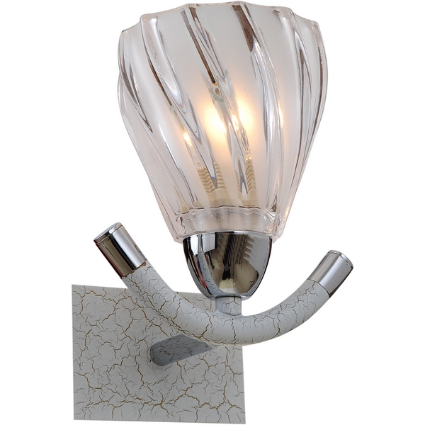 картинка Настенный светильник 407-01-11CWC chrome + white crack