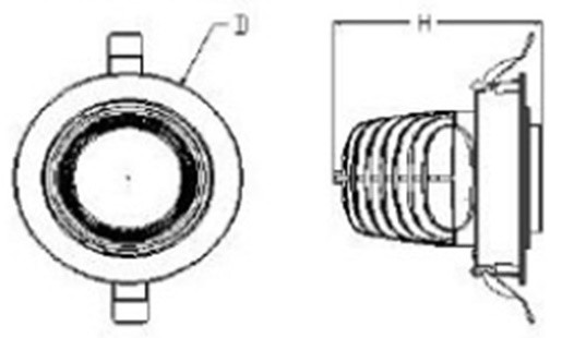 картинка Встраиваемый светильник 7-108