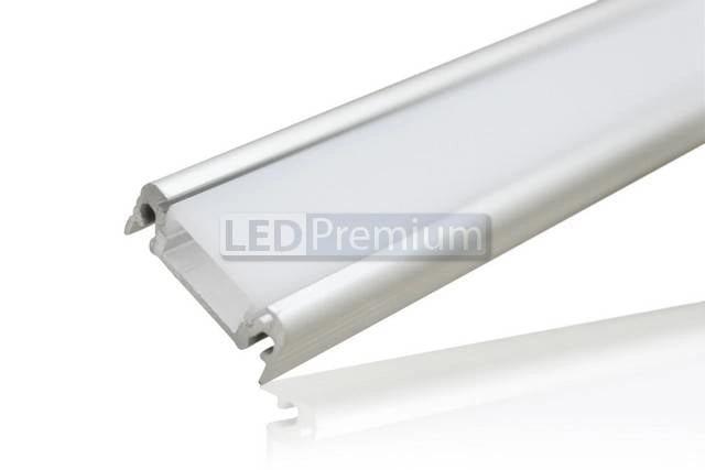 картинка Светодиодный профиль (LED), Алюминиевый профиль TOP-Surface-2000-Anod [20x8mm]