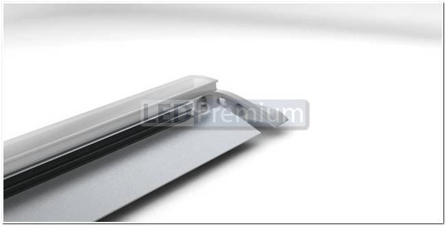 картинка Светодиодный профиль (LED), Профиль с экраном ALU-Flat-2000 Anod+frost [52.3x7.63mm]