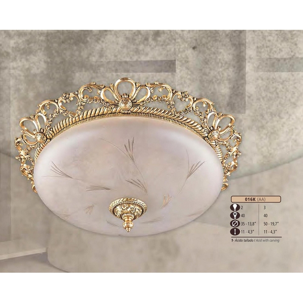 картинка Уличный светильник 016K/2 AA ACID WITH CARVING