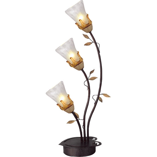 картинка Настольный светильник TX-0102/3A (glass PX-0304) gray with red