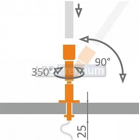 картинка Светодиодный профиль (LED), Шарнирный винтовой держатель PEN JT100