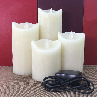 картинка Светодиодная свеча с эффектом горящего пламени и оплавленного воска 7,5