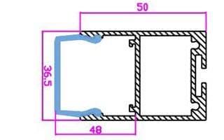 картинка Светодиодный профиль (LED), Экран ARH-Line-3750A-VOL-2000-Frost