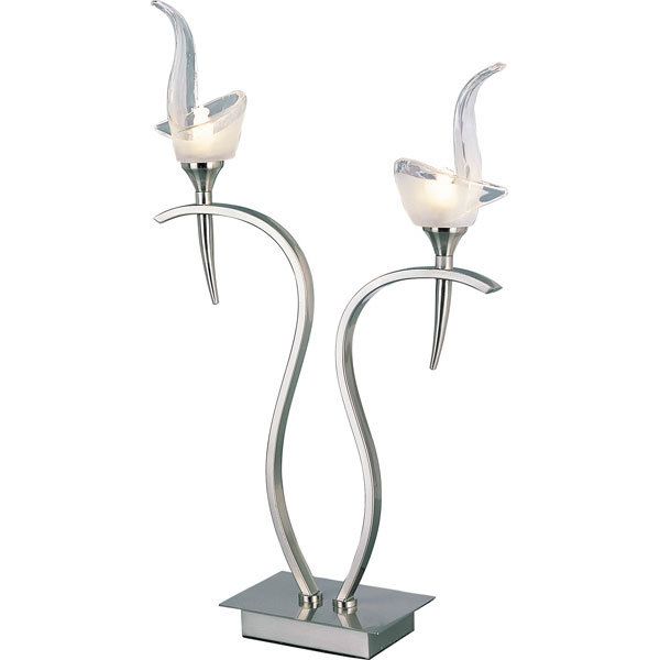 картинка Настольный светильник TX-0652/2 satin chrome