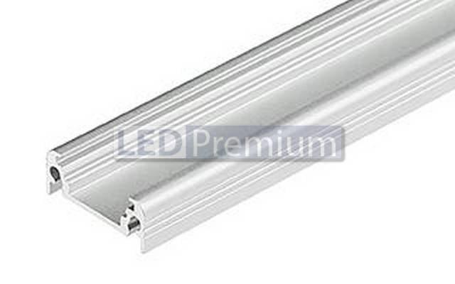 картинка Светодиодный профиль (LED), Алюминиевый профиль TOP-Surface-2000-Anod [20x8mm]