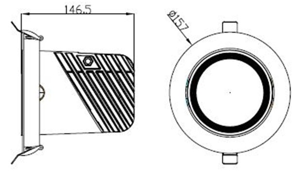 картинка Встраиваемый светильник 7-109