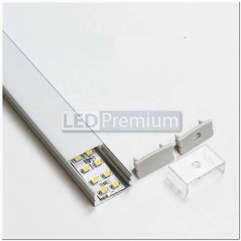 картинка Светодиодный профиль (LED), Накладной алюминиевый профиль ARH-Wide-H10-2000-Anod [23.5x10.8]