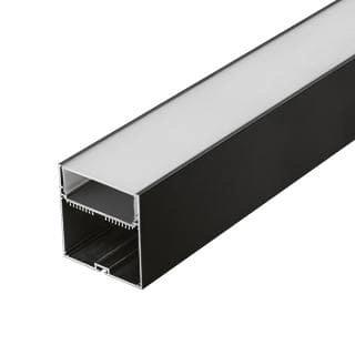 картинка Светодиодный профиль (LED), Профиль с экраном SL-LINE-7477-2500 BLACK+OPAL