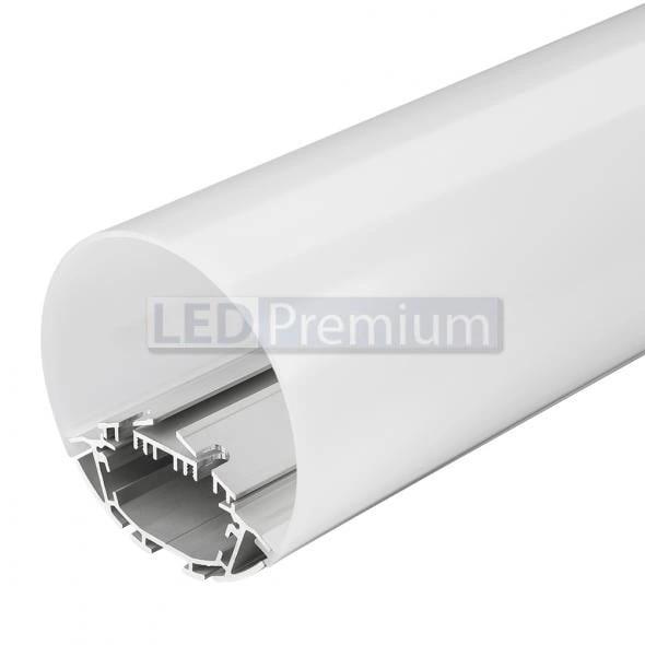 картинка Светодиодный профиль (LED), Профиль с экраном SL-Round-D90-2500 Anod+opal