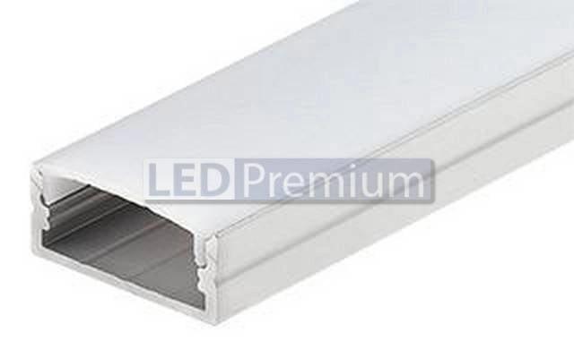 картинка Светодиодный профиль (LED), Накладной алюминиевый профиль ARH-Wide-H10-2000-Anod [23.5x10.8]