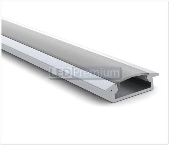 картинка Светодиодный профиль (LED), Профиль с экраном ALU-Wide-F-H8-2000 Anod+frost [29.6x8.47mm]