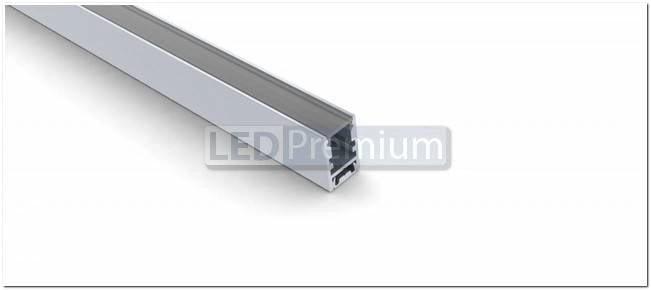 картинка Светодиодный профиль (LED), Профиль с экраном ALU-Swiss-2000 Anod+clear [9.6x15mm]