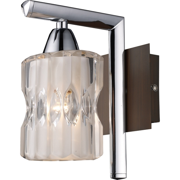 картинка Настенный светильник 414-01-11 chrome + wengue