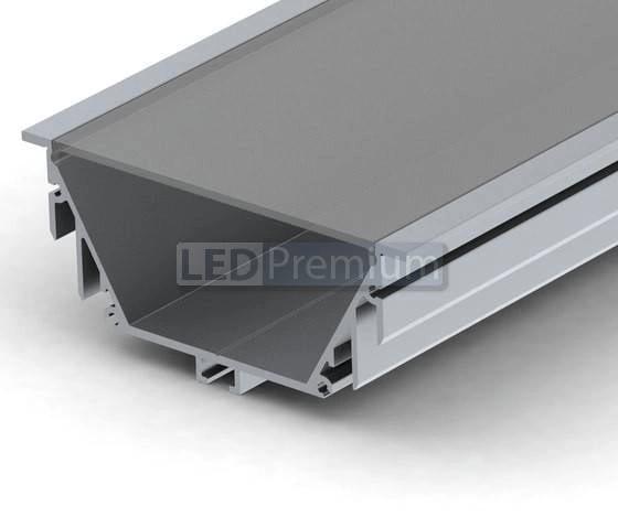 картинка Светодиодный профиль (LED), Профиль с экраном ALU-Power-RW80F-2000anod+clear-P [92x40mm]
