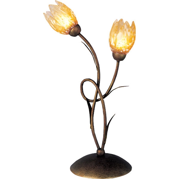 картинка Настольный светильник TX-0322/2 gold with clear red