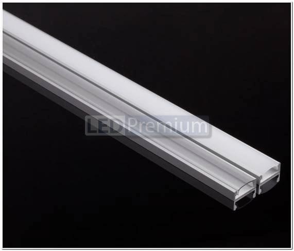 картинка Светодиодный профиль (LED), Профиль с экраном ALU-Wide-H8-2000 Anod+frost [22.6x8.47mm]