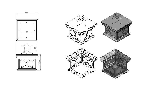 картинка Уличный светильник Варна 370-01/bbc-11