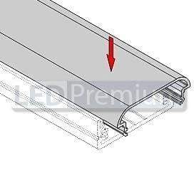 картинка Светодиодный профиль (LED), Алюминиевый профиль-верх TOP-Wide-H11-C-2000 [32x10.8]