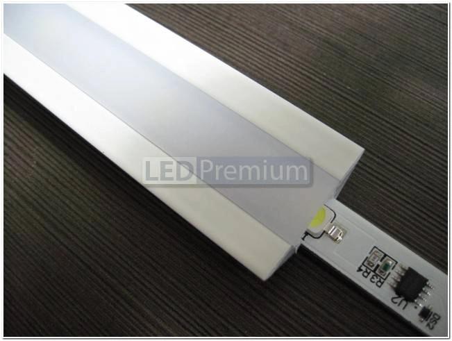 картинка Светодиодный профиль (LED), Профиль с экраном ALU-Corner-2000 Anod+frost [30.85x8.25mm]