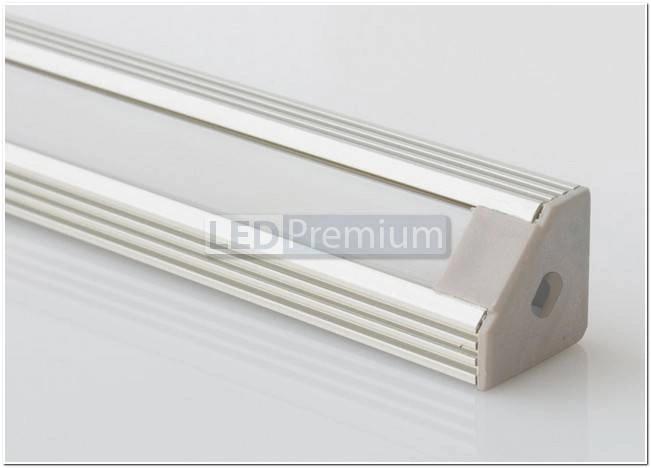 картинка Светодиодный профиль (LED), Угловой алюминиевый профиль PDS45-T-2000 [19х19mm]