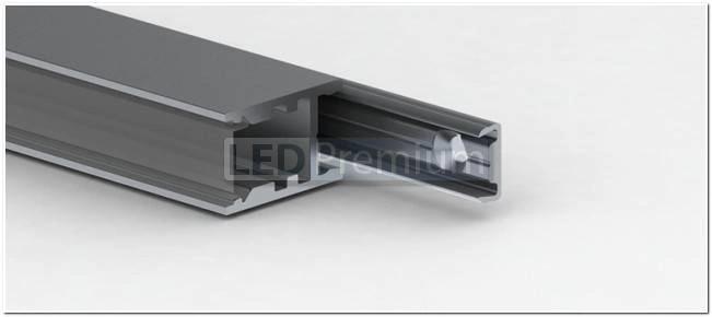 картинка Светодиодный профиль (LED), Профиль с экраном ALU-Swiss-2000 Anod+clear [9.6x15mm]