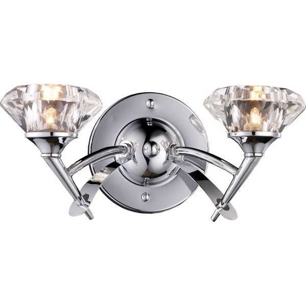 картинка Настенный светильник 907-02-11 chrome + dark chrome