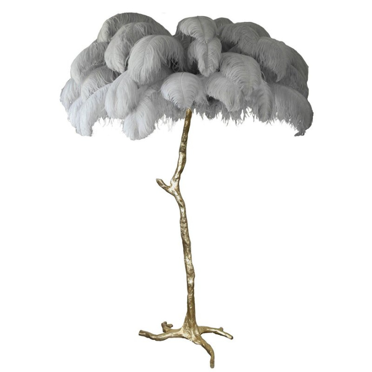 картинка Торшер страусиные перья Feather Lamp A MODERN GRAND TOUR