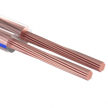 Кабель акустический 2х0,35 мм² прозрачный Blueline (бухта 100 м) Rexant