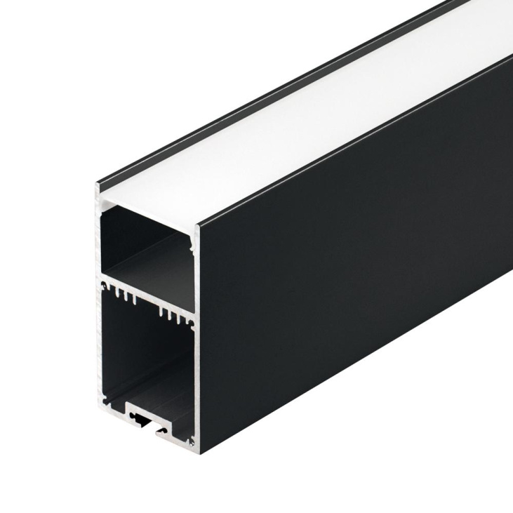 картинка Светодиодный профиль (LED), Профиль с экраном SL-LINE-3667-2500 BLACK+OPAL