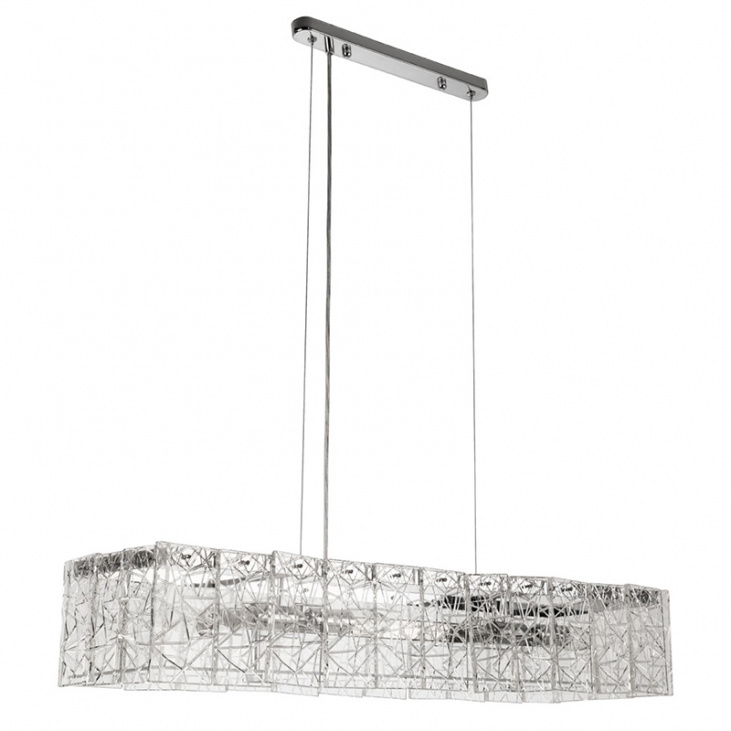Crystal store rectangular chandelier
