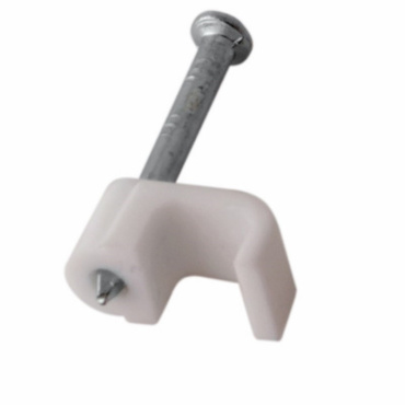 Крепеж кабеля плоский 4 х 2 мм, белый (упак. 20 шт)  Rexant