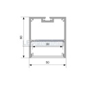 картинка Светодиодный профиль (LED), Профиль SL-Line-5050-2000-Anod [50x50mm]