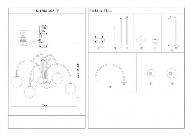 картинка Люстра SL1204.402.08