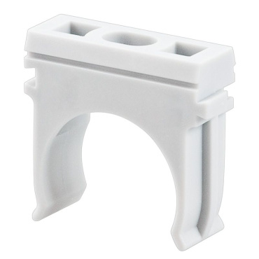 Крепёж-клипса для труб ø25 мм, серая (100 шт/уп)   Rexant